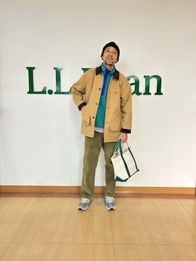 「アイテム（トップス）」を使った、hinoshirouさん（メンズ・186cm）の冬コーディネート