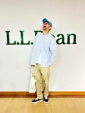 「L.L.Bean（エルエルビーン）のアイテム」を使った、hinoshirouさん（メンズ・186cm）の春コーディネート