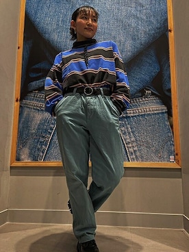 「Levi's（リーバイス）のアイテム（チノパンツ）」を使った、リーバイス STAFF WOMENさん（レディース・152cm）の春コーディネート