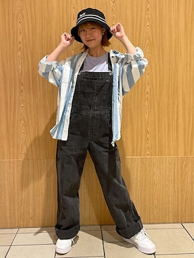 リーバイス STAFF WOMENさんの「Levi's/リーバイス SILVERTAB オーバーオール」を使ったコーディネート