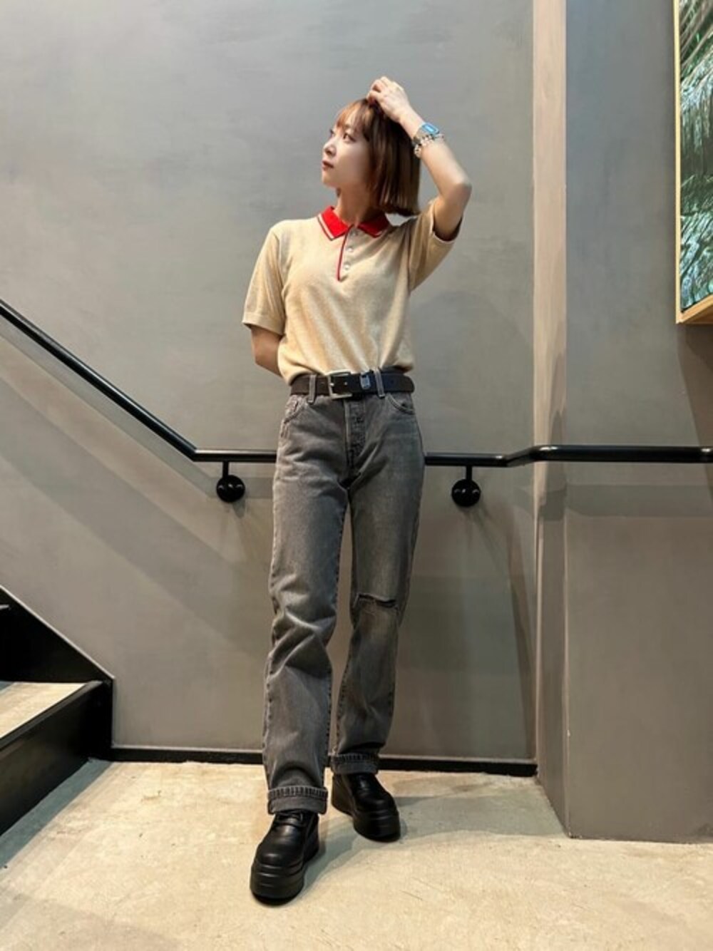 リーバイス/Levi's LEVI'S(R) MADE&CRAFTED(R) 半袖ポロニット