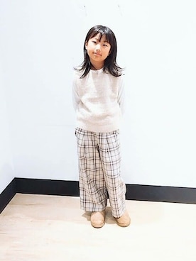 「a.v.v（アーヴェヴェ）のアイテム」を使った、avv_kidsstaffさん（キッズ・135cm）の秋コーディネート