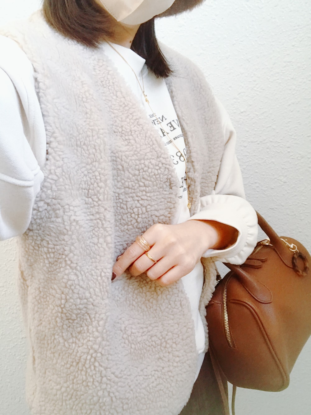 「talbyyumi、LINOLUCE、しまむら購入品、しまパト、しまむら、淡色コーデ、淡色女子、プチプラファッション、プチプラコーデ」｜「tal. by yumi.のアイテム（ハット、ベージュ系）」を使った、さやかさん（レディース・161cm）の秋コーディネートの1枚目の写真