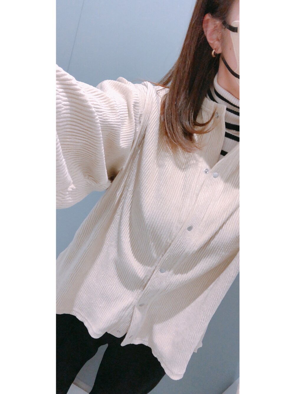 「talbyyumi、しまむら購入品、しまパト、しまむら、UNIQLO、ユニクロ、淡色女子、淡色コーデ、プチプラファッション、プチプラコーデ」｜「tal. by yumi.のアイテム（カーディガン/ボレロ、ベージュ系）」を使った、さやかさん（レディース・161cm）の冬コーディネートの1枚目の写真