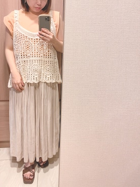 「rps（アールピーエス）のアイテム（ベスト）」を使った、zuiさん（レディース・149cm）の秋コーディネート