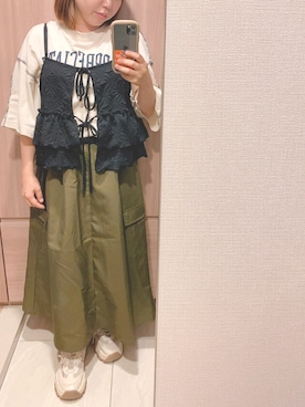 「アイテム（キャミソール）」を使った、zuiさん（レディース・149cm・30代）の秋コーディネート