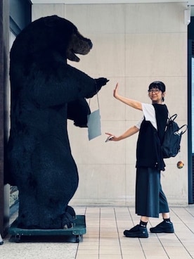 「アイテム（バックパック/リュック）」を使った、ナオさん（レディース・162cm）の秋コーディネート