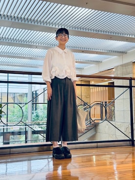 「アイテム（パンツ）」を使った、ナオさん（レディース・162cm・50代）の秋コーディネート