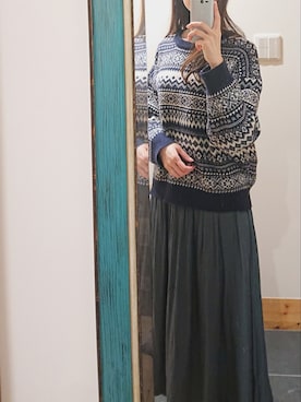 「COCOSHNIK（ココシュニック）のアイテム」を使った、lapinさん（レディース・167cm）の冬コーディネート