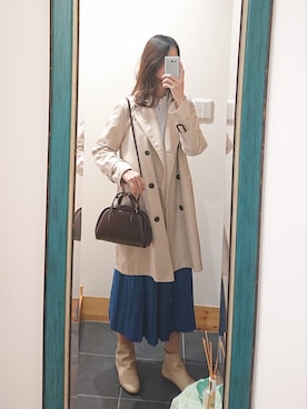 「BEAUTY&YOUTH UNITED ARROWS（ビューティーアンドユースユナイテッドアローズ）のアイテム（ボストンバッグ）」を使った、lapinさん（レディース・167cm）の春コーディネート