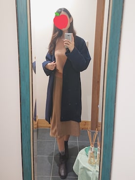 「Simplicite（サンプリシテ）のアイテム（その他アウター）」を使った、lapinさん（レディース・167cm）の春コーディネート