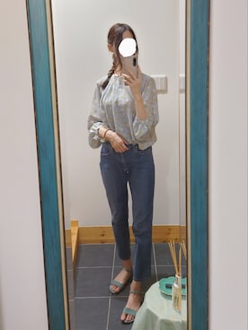 「スカラップ」｜「アイテム（アナログ腕時計）」を使った、lapinさん（レディース・167cm）の秋コーディネート