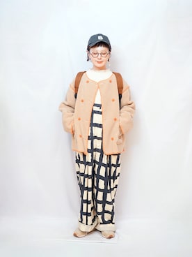 「アイテム（その他アウター）」を使った、よちさん（レディース・158cm）の春コーディネート