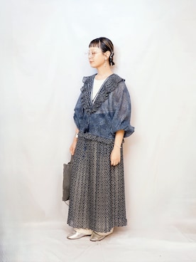 「Zoff（ゾフ）のアイテム」を使った、よちさん（レディース・158cm）の夏コーディネート