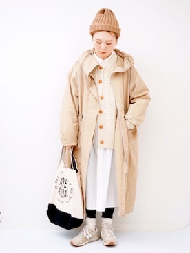 「CUBE SUGAR（キューブシュガー）のアイテム」を使った、よちさん（レディース・157cm）の冬コーディネート