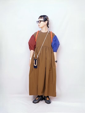 「Zoff（ゾフ）のアイテム」を使った、よちさん（レディース・158cm）の夏コーディネート