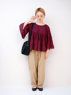 「Minnetonka（ミネトンカ）のアイテム」を使った、よちさん（レディース・157cm）の夏コーディネート