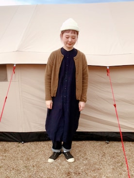 「BEAMS BOY（ビームスボーイ）のアイテム（ワンピース/ドレス）」を使った、よちさん（レディース・157cm）の春コーディネート