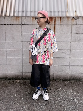 「アイテム（パンツ）」を使った、よちさん（レディース・158cm）の秋コーディネート
