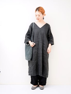 「Minnetonka（ミネトンカ）のアイテム」を使った、よちさん（レディース・157cm）の秋コーディネート