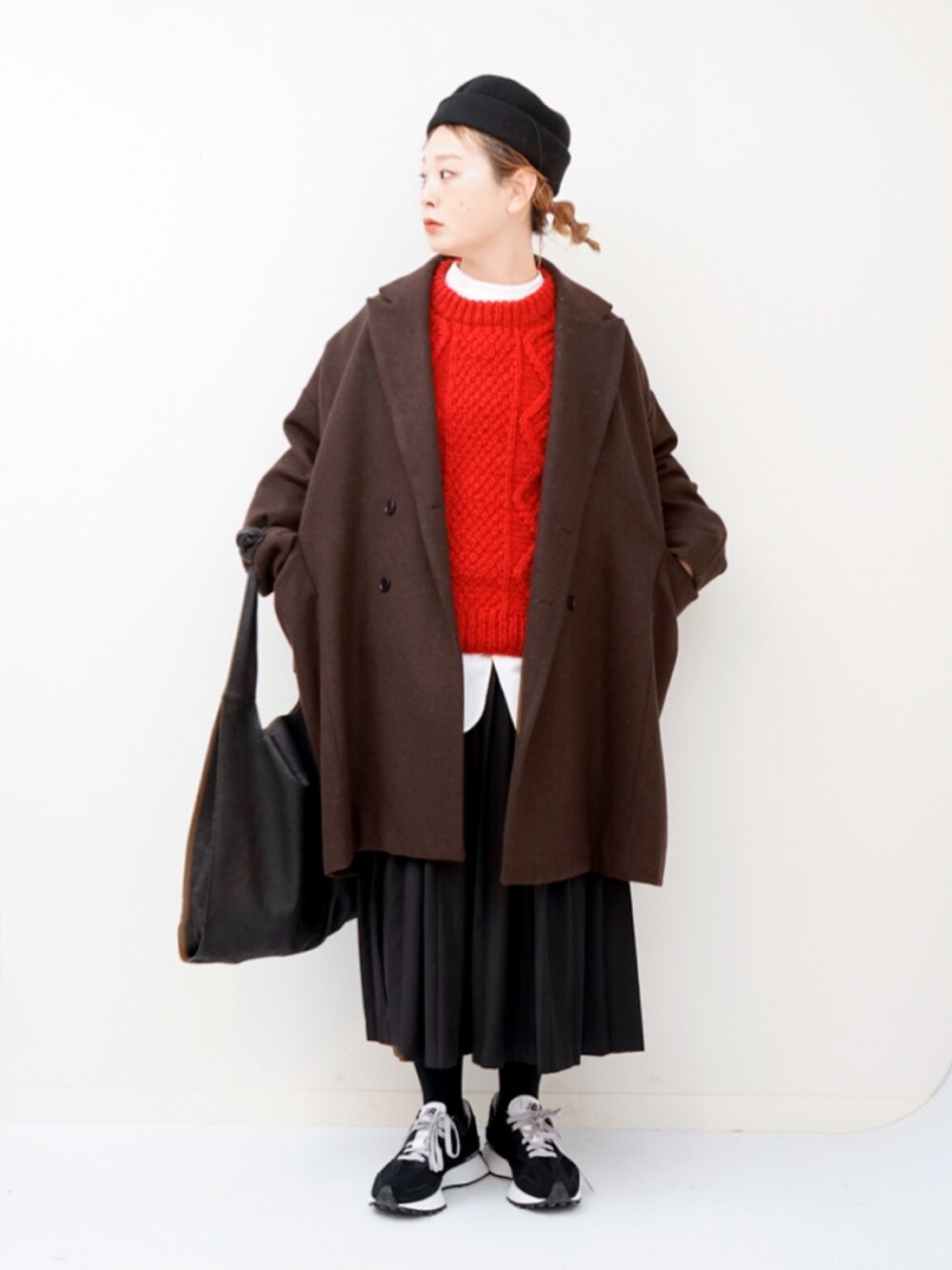 BASISBROEK/EGG3/ビッグシルエットダブルチェスターコート BASISBROEK/EGG3/ビッグシルエットダブルチェスターコート