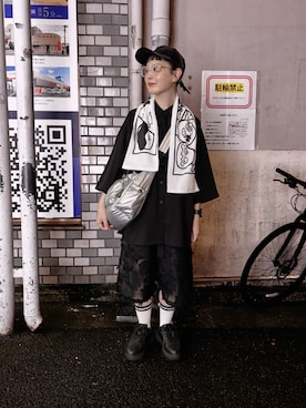 「Onitsuka Tiger（オニツカタイガー）のアイテム」を使った、よちさん（レディース・158cm）の秋コーディネート