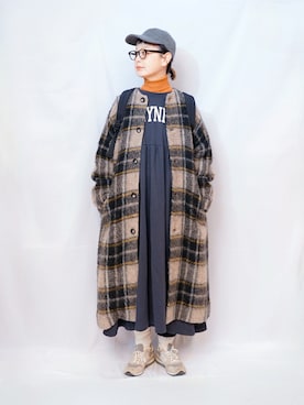 「styiro（スタイロ）のアイテム」を使った、よちさん（レディース・158cm）の冬コーディネート