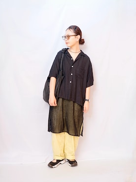 「アイテム（腕時計）」を使った、よちさん（レディース・158cm）の夏コーディネート