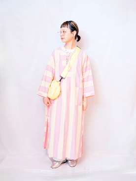 「Zoff（ゾフ）のアイテム」を使った、よちさん（レディース・158cm）の夏コーディネート