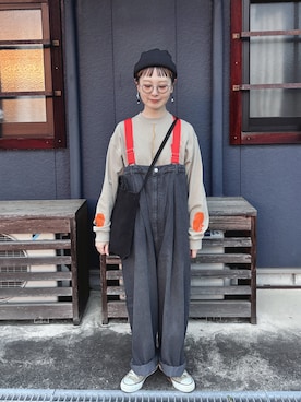 「CONVERSE（コンバース）のアイテム」を使った、よちさん（レディース・158cm）の春コーディネート