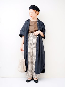 「Minnetonka（ミネトンカ）のアイテム」を使った、よちさん（レディース・157cm）の秋コーディネート