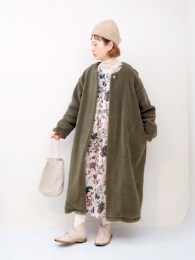 「Steven Alan（スティーブンアラン）のアイテム（その他シューズ）」を使った、よちさん（レディース・157cm）の冬コーディネート