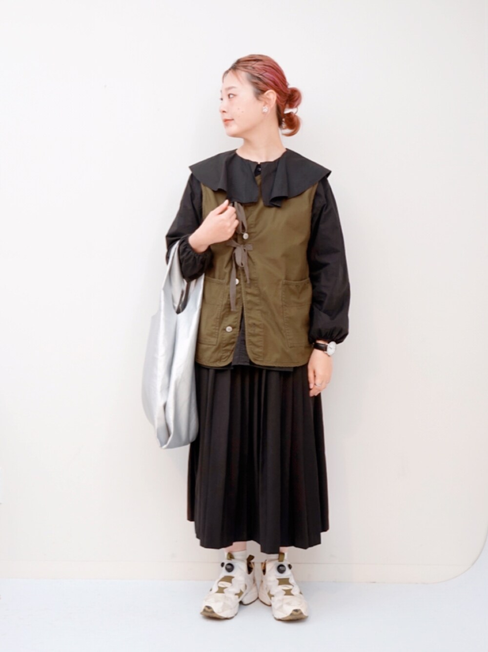 【新品タグ付き】chambre de charme TRプリーツスカート chambre de charme（シャンブルドゥシャーム）の「cdc TR