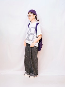 「アイテム（バックパック/リュック）」を使った、よちさん（レディース・158cm）の秋コーディネート