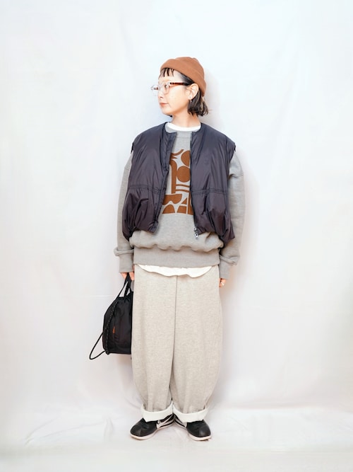 セール】限定展開 ワイドシルエット ボンディング バレルレッグ