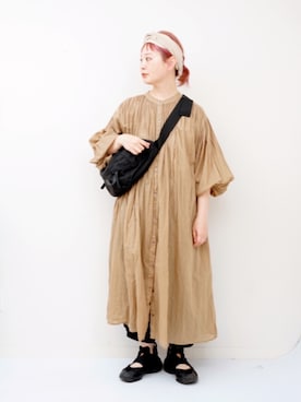 「CUBE SUGAR（キューブシュガー）のアイテム」を使った、よちさん（レディース・157cm）の春コーディネート