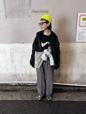 「アイテム（レッグウェア）」を使った、よちさん（レディース・158cm）の冬コーディネート