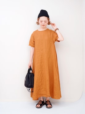 「D.M.G.（ドミンゴ）のアイテム（ワンピース/ドレス）」を使った、よちさん（レディース・157cm）の夏コーディネート