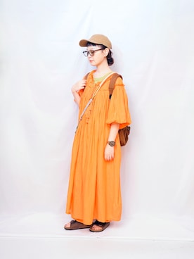 「アイテム（PC・スマホグッズ/家電）」を使った、よちさん（レディース・158cm）の秋コーディネート