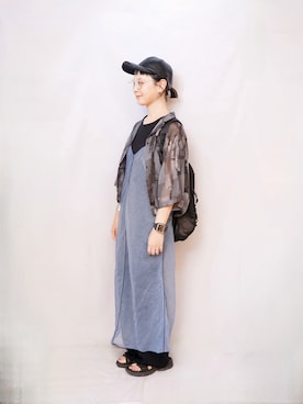 「アイテム（ワンピース/ドレス）」を使った、よちさん（レディース・158cm）の夏コーディネート
