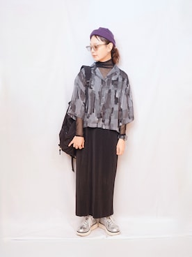 「アイテム（バックパック/リュック）」を使った、よちさん（レディース・158cm）の秋コーディネート