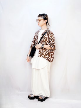 「GLOBAL WORK（グローバルワーク）のアイテム」を使った、よちさん（レディース・158cm）の夏コーディネート