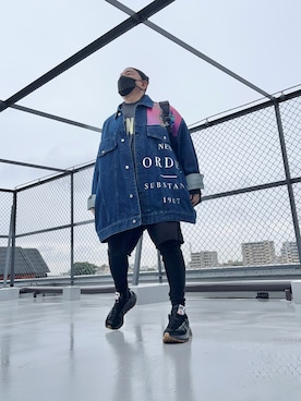 「アイテム（ニットキャップ/ビーニー）」を使った、つーるはーさん（メンズ・166cm）の秋コーディネート