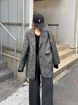 「アイテム（その他アウター）」を使った、yabu_lemageさん（レディース・162cm）の秋コーディネート