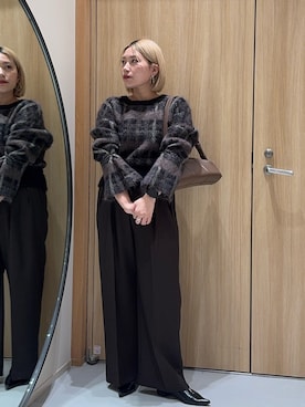 「チェック柄」｜yabu_lemageさん（レディース・162cm）の秋コーディネート