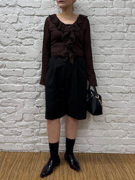 「CAPRICIEUX LE'MAGE（カプリシューレマージュ）のアイテム（トートバッグ）」を使った、yabu_lemageさん（レディース・163cm）の夏コーディネート
