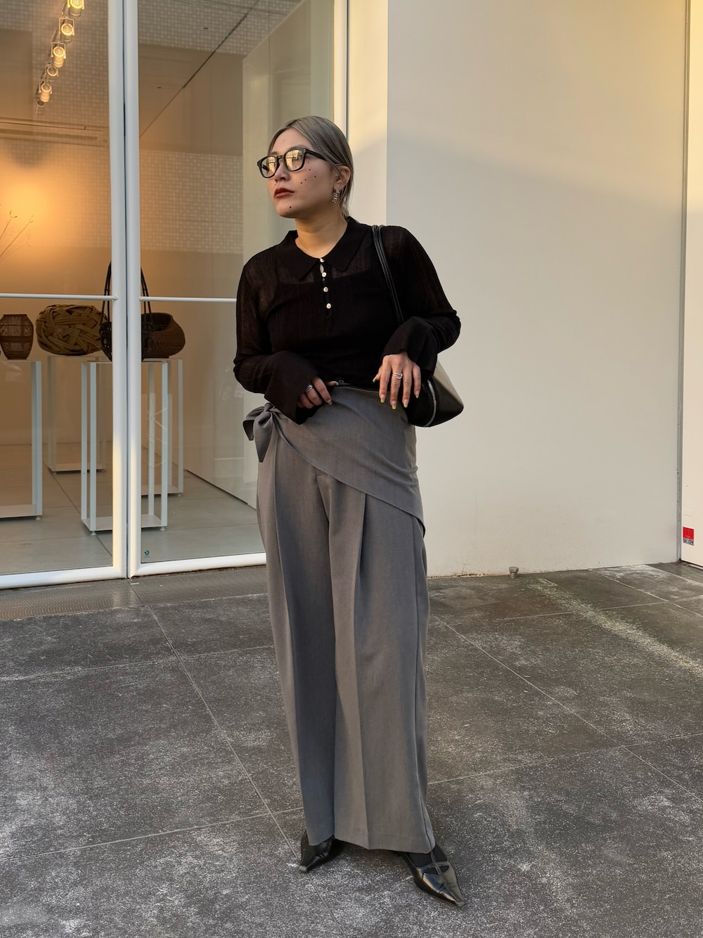 襟付シアープルオーバーを使った人気ファッションコーディネート - WEAR