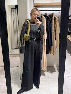 「アイテム（ローファー）」を使った、yabu_lemageさん（レディース・163cm）の秋コーディネート