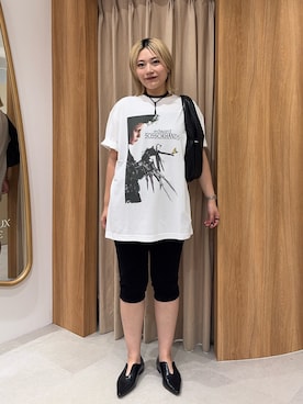 「CAPRICIEUX LE'MAGE（カプリシューレマージュ）のベロアカプリパンツ（その他パンツ、ブラック系）」を使った、yabu_lemageさん（レディース・163cm）の秋コーディネート