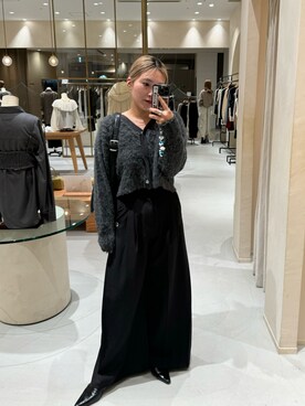 「ショート丈トップス」｜「アイテム（パンプス）」を使った、yabu_lemageさん（レディース・162cm）の秋コーディネート